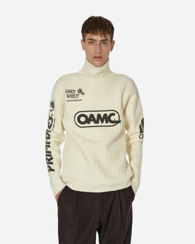 OAMC Moto Turtleneck Sweater Ecru - Natural