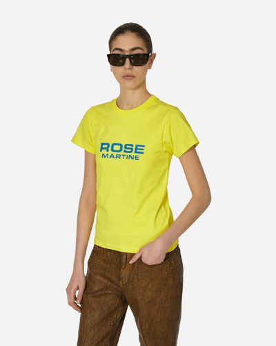 Martine Rose Shrunken T-shirt Acid - Yellow