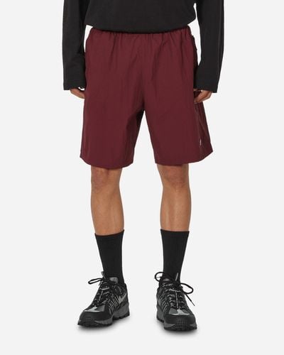 Nike Solo Swoosh Woven Shorts Night Maroon - Red