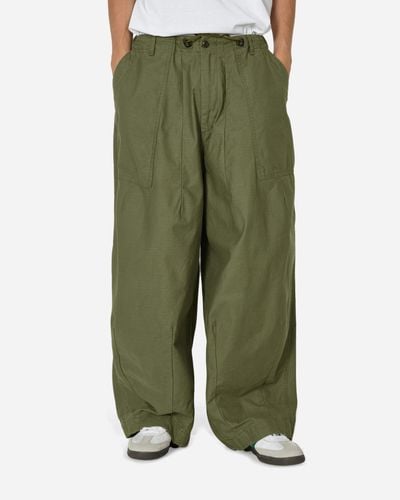 Needles H.d. Trousers Fatigue Olive - Green