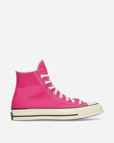 Converse Chuck 70 Hi Vintage Canvas Sneakers Lucky Pink