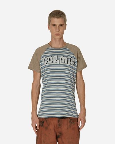 Cormio Boah Raglan Striped T-shirt Blue / Sand