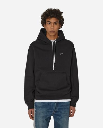 Nike Solo Swoosh Hooded Sweatshirt Black