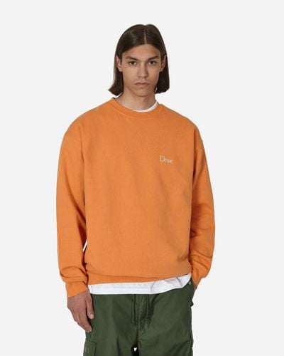 Dime Classic Small Logo Crewneck Sweatshirt Jupiter - Orange