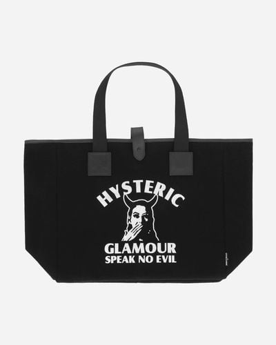 Hysteric Glamour Speak No Evil Tote Bag - Black