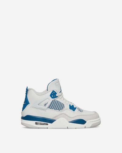 Nike Air Jordan 4 Retro (gs) Sneakers Off White / Military Blue