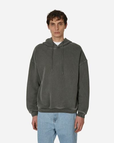 Amomento Garment Dyed Hoodie Charcoal - Green