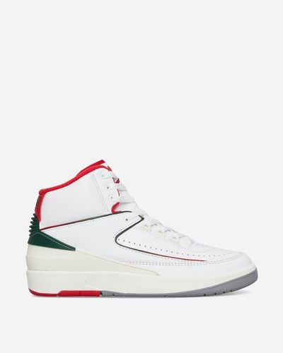 Nike Air Jordan 2 Retro (ps) Sneakers White / Fire Red / Fir / Sail