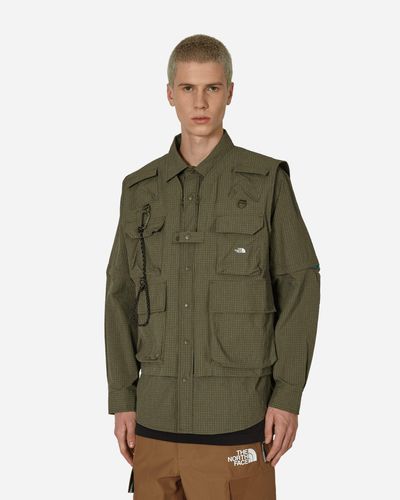 The North Face D4 2 In 1 Longsleeve Shirt Taupe Green