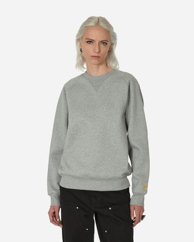 Carhartt Chase Crewneck Sweatshirt Grey Heather