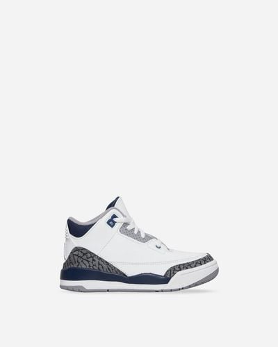 Nike Air Jordan 3 Retro (Td) Sneakers / Midnight - White