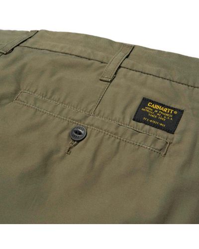 Carhartt WIP Cotton Gerald Pant Tundra Rinsed in Green for Men - Lyst
