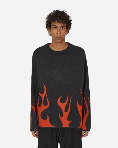 Haydenshapes Merino Flame Knitted Jumper - Black
