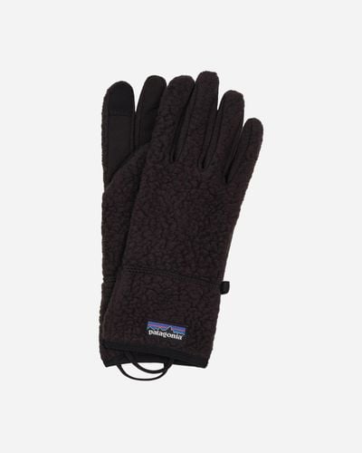 Patagonia Wmns Retro Pile Fleece Gloves - Black