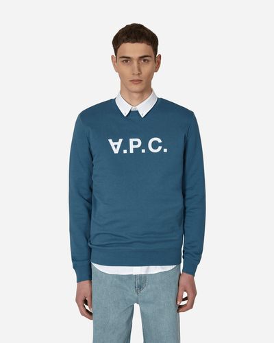 A.P.C. Vpc Crewneck Sweatshirt - Blue