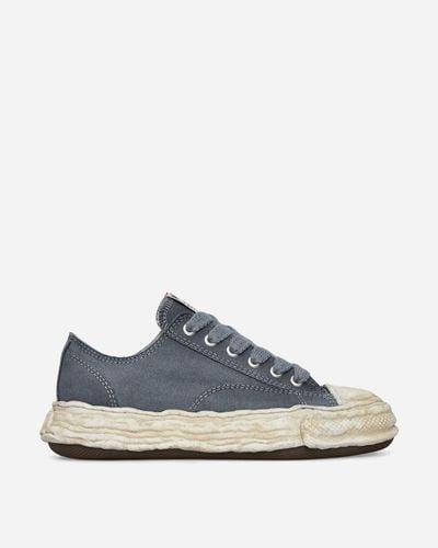 Maison Mihara Yasuhiro Peterson 23 Og Sole Over-dyed Canvas Low Trainers - Blue