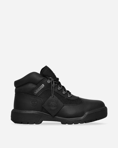 Timberland Field Mid Lace Up Waterproof Boots - Black