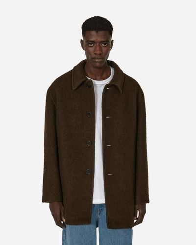 Amomento Wool Half Single Coat - Brown