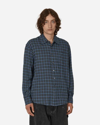 Our Legacy Cantrell Check Above Shirt - Blue