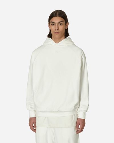 adidas Basketball Velour Hooded Sweatshirt - White