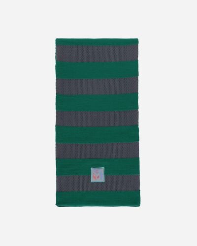 Cav Empt Poly Knit Stripe Scarf - Green