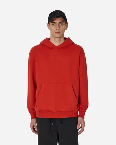 Nike Wordmark Fleece Hooded Sweatshirt Mystic - Red