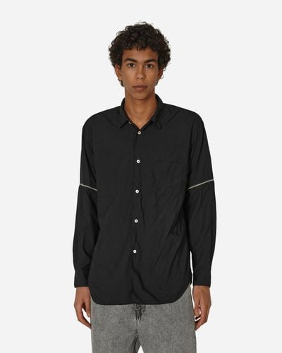 Comme des Garçons Zipped Longsleeve Shirt - Black