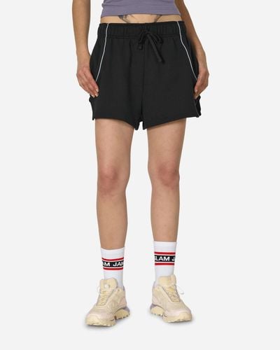 Nike High-Waisted French Terry Shorts / Light Pumice - Black