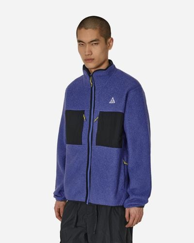 Nike Acg 'arctic Wolf' Full-zip Top 50% Recycled Polyester - Blue