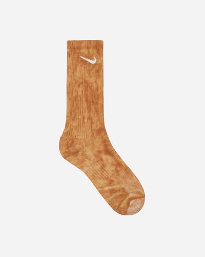 Nike Everyday Plus Cushioned Crew Socks Desert Ochre - White