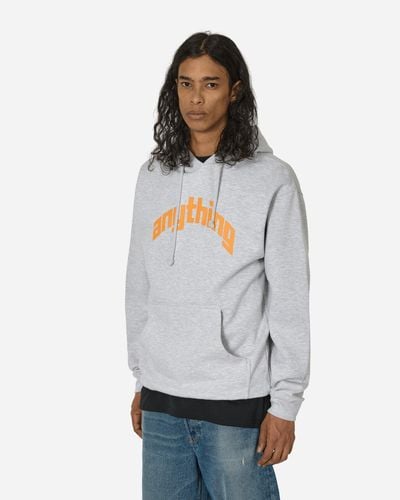 Anything Curved Logo Hoodie Heather - Gray