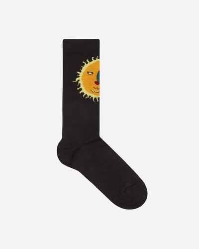 Sky High Farm Moon Earth Jacquard Socks - Black