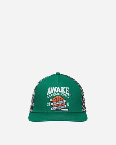 AWAKE NY National Champions Trucker Hat - Green