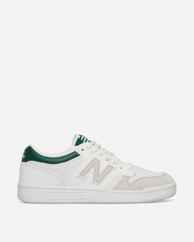 New Balance 480 Sneakers / Night Watch Green - White