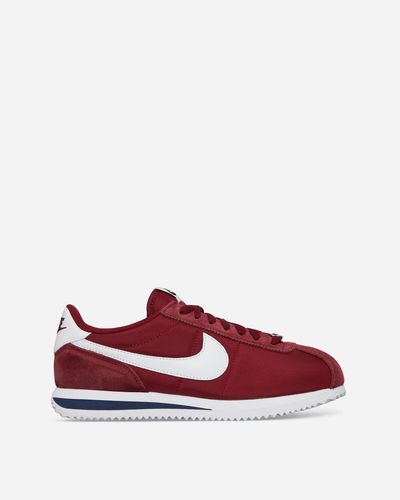 Nike Cortez Brand-embellished Leather Low-top Sneakers - Brown