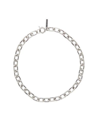 Dries Van Noten Chain Necklace Silver - Metallic