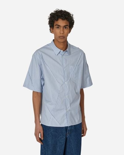 Undercover Striped Shortsleeve Shirt - Blue