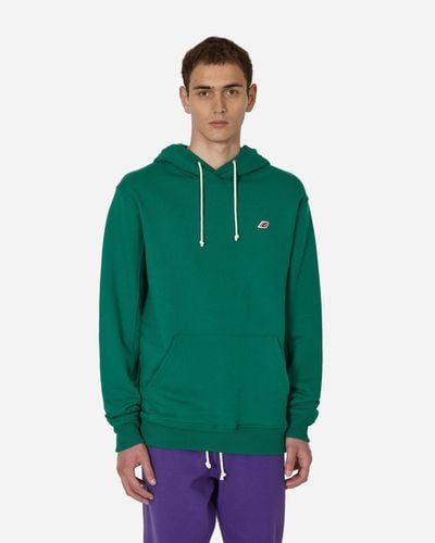New Balance Made In Usa Core Hooded Sweatshirt Pine Green