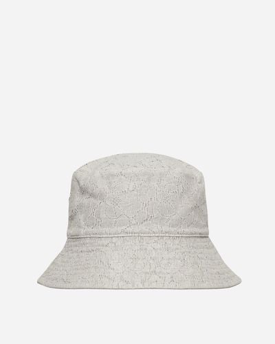 Guess USA Lace Bucket Hat Alabaster - White