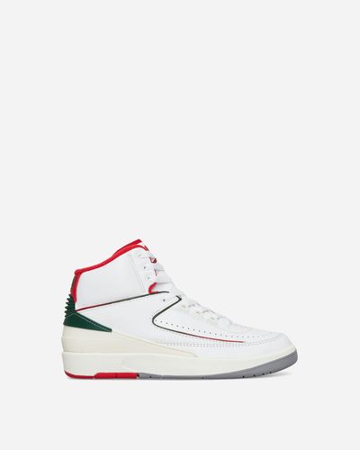 Nike Air Jordan 2 Retro (Gs) Sneakers / Fire / Fir / Sail - White