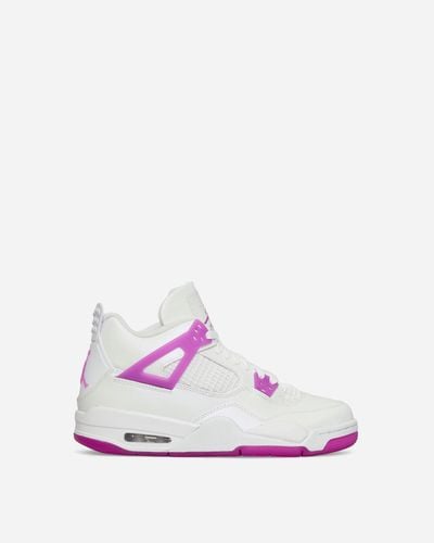 Nike Air Jordan 4 Retro (gs) Trainers White / Hyper Violet - Pink