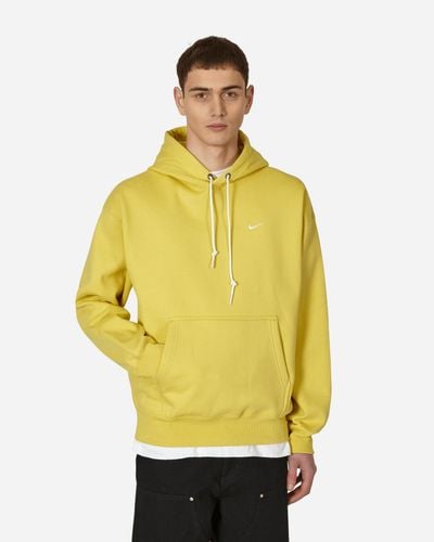 Nike Solo Swoosh Hooded Sweatshirt - Yellow