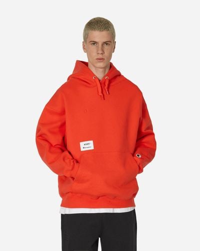 Champion Wtaps Academy Hooded Sweatshirt - Red