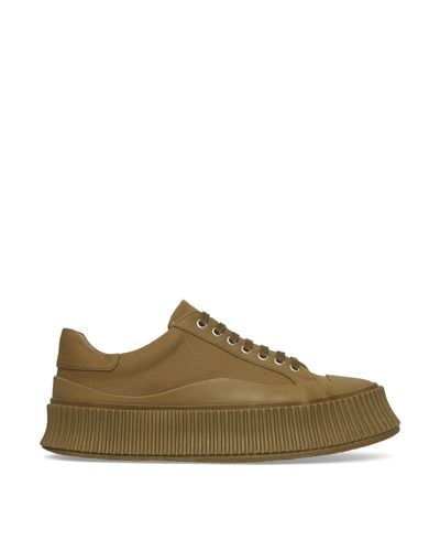 Jil Sander Canvas Oxford Trainers Green