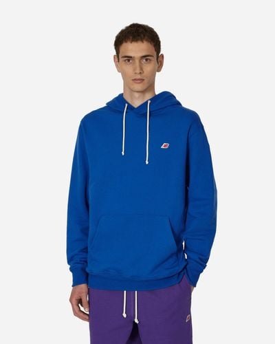 New Balance Made In Usa Core Hooded Sweatshirt Royal Blue