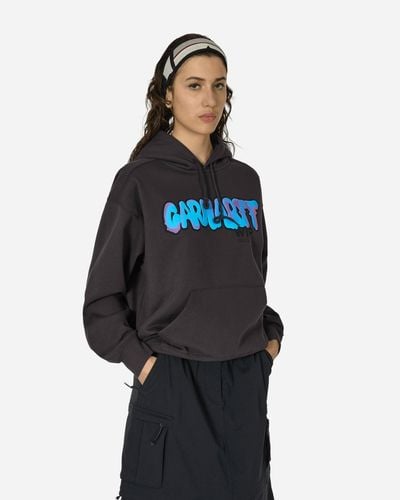 Carhartt Drip Hooded Sweatshirt Charcoal - Blue