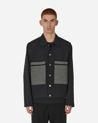 Song For The Mute Dry Cotton Box Jacket - Black