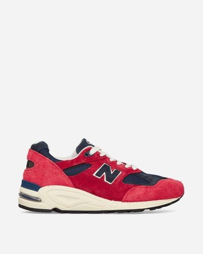 New Balance Made In Usa 990v2 Trainers - Red