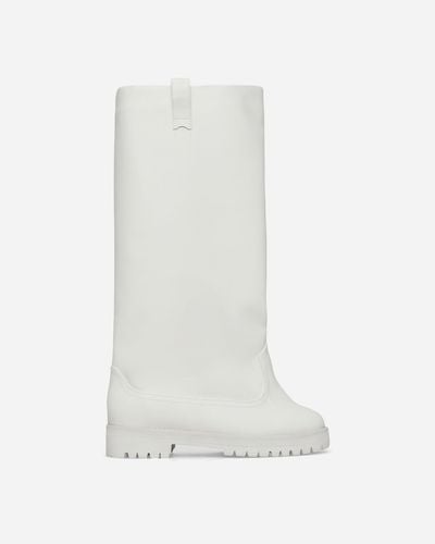 Anonymous Club Shaft Boots - White