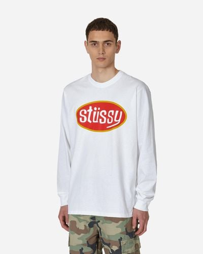 Stussy Pitstop Longsleeve T-shirt - White